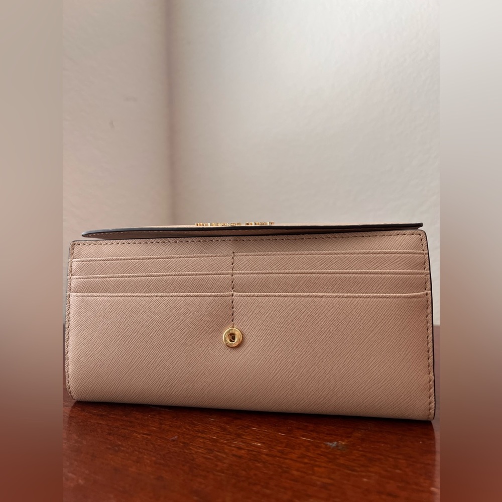 MICHAEL Michael Kors Bisque Saffiano Leather Tri-Fold Wallet - Picture 5 of 6